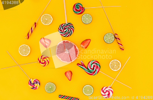 Image of The colorful candies background