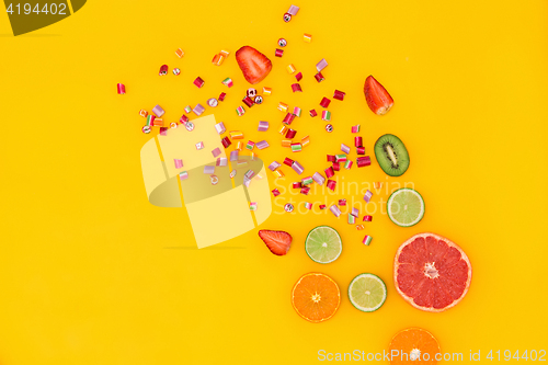 Image of The colorful candies background