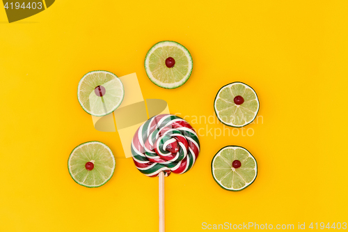 Image of The colorful candies background