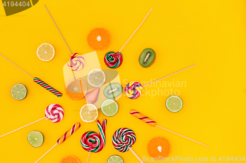 Image of The colorful candies background