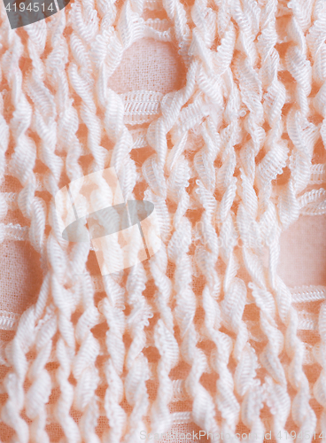 Image of close up of knitted item