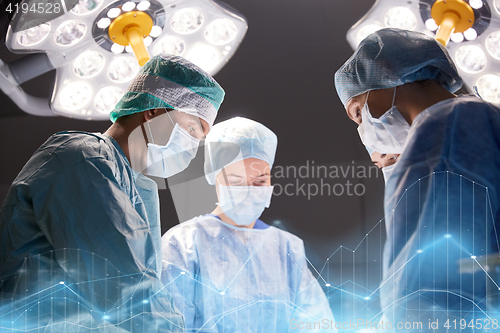 Image of group of surgeons in operating room at hospital