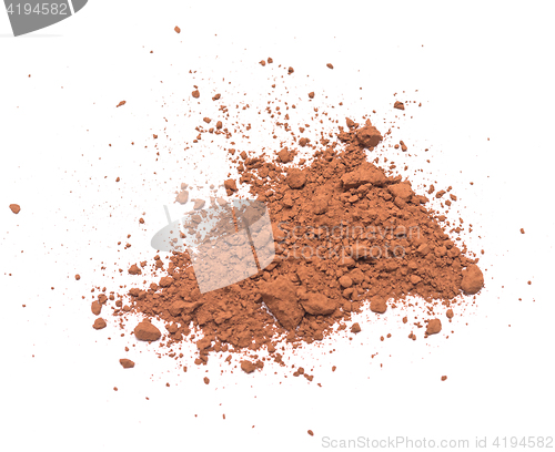 Image of cocoa on white