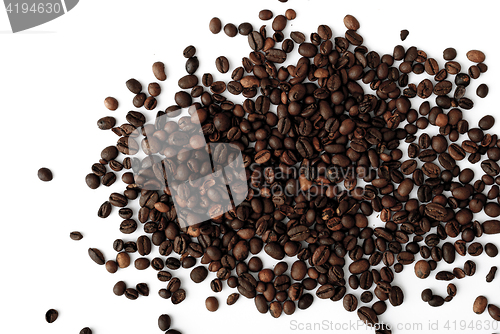 Image of coffee grains,abstract, dark