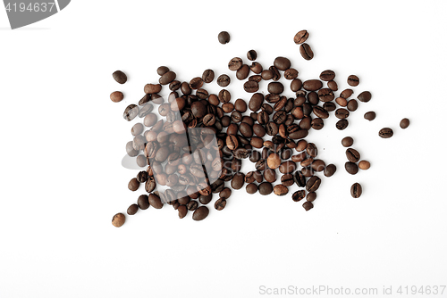 Image of coffee grains,abstract, dark