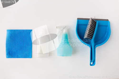 Image of cleaning stuff on white background