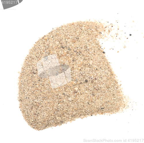 Image of sand on white