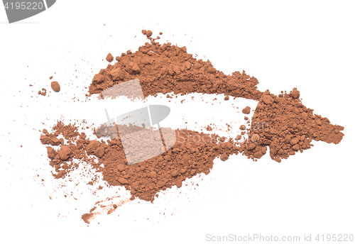 Image of cocoa on white