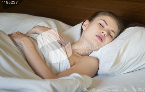 Image of sleeping woman