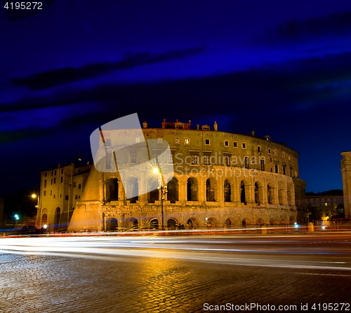Image of Colosseum at twilight