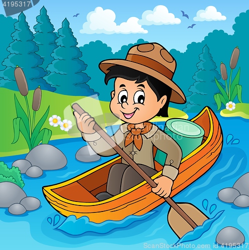 Image of Water scout boy theme image 2