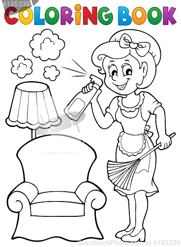 Image of Coloring book with housewife 2