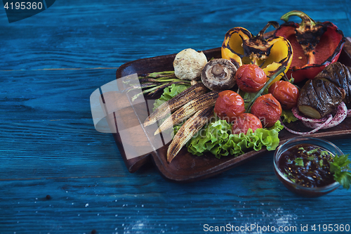 Image of Grilled vegetable at plate