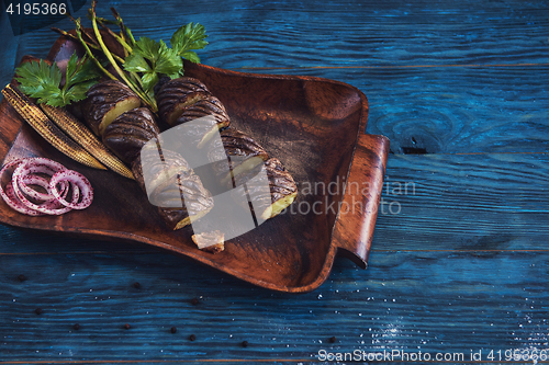 Image of Grilled potato at plate