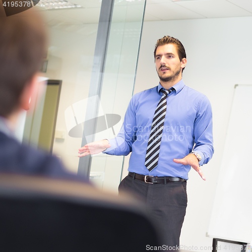 Image of Business presentation on corporate meeting.