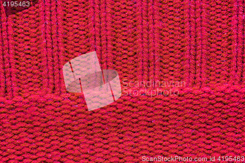 Image of close up of knitted item