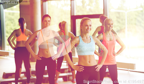 Image of group of women working out in gym