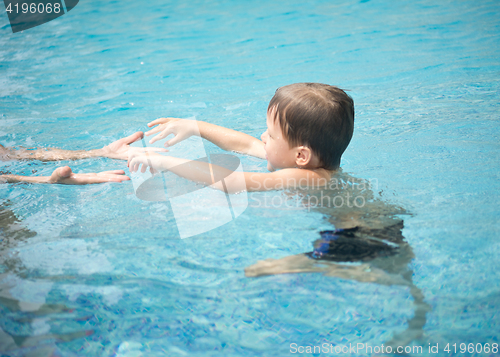 Image of boy in swimming pool