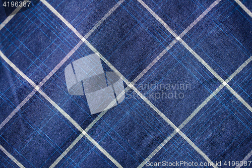 Image of close up of checkered textile or fabric background