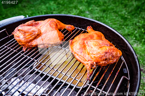 Image of Grilled duck outdoors