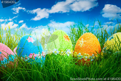 Image of Decorated easter eggs