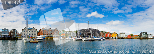 Image of View of a marina in Tromso, North Norway