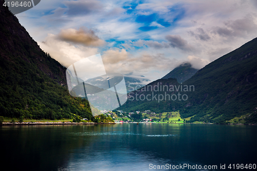 Image of Geiranger fjord, Norway.