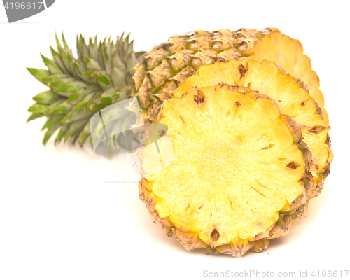 Image of pineapple on white