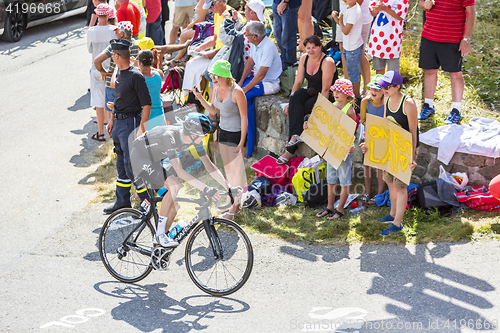 Image of The Cyclist Wout Poels on Col du Glandon - Tour de France 2015