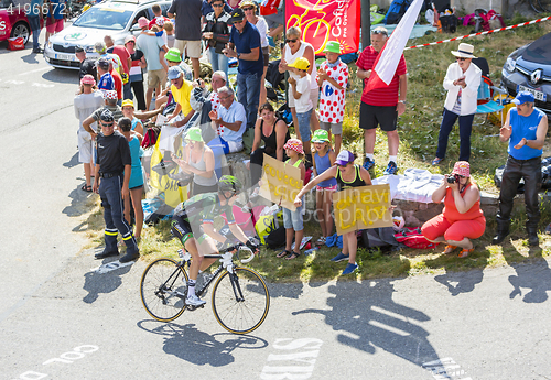 Image of The Cyclist Thomas Voeckler on Col du Glandon - Tour de France 2