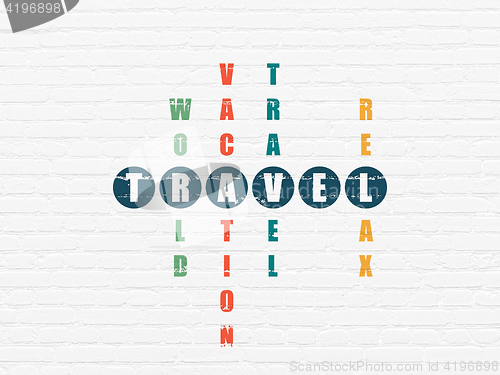 Image of Travel concept: Travel in Crossword Puzzle