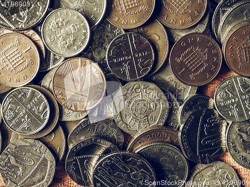 Image of Vintage Pound coins