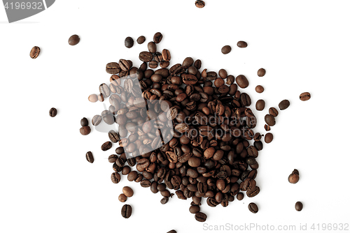Image of coffee grains,abstract, dark