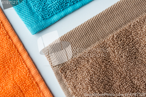 Image of close up of bath towels