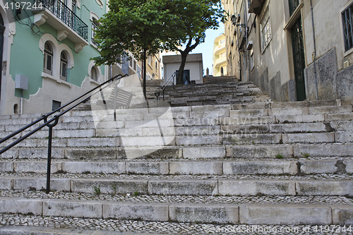 Image of Old stairs in Lisbon 