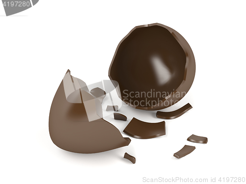 Image of Broken chocolate egg