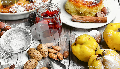 Image of Homemade cake with quince