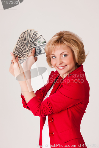 Image of Woman And Money