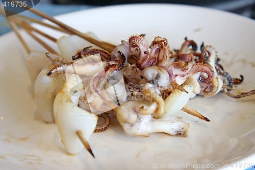 Image of Squid skewers