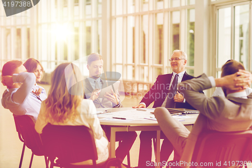 Image of business people meeting at office