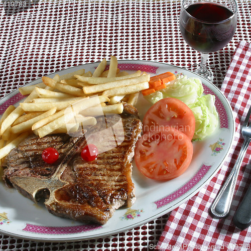 Image of t-bone steak