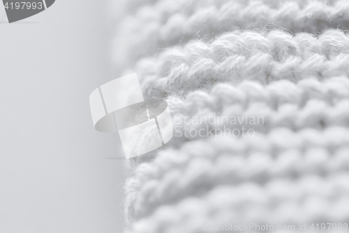 Image of close up of knitted item