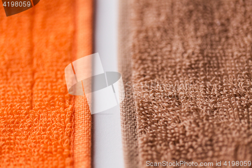 Image of close up of bath towels