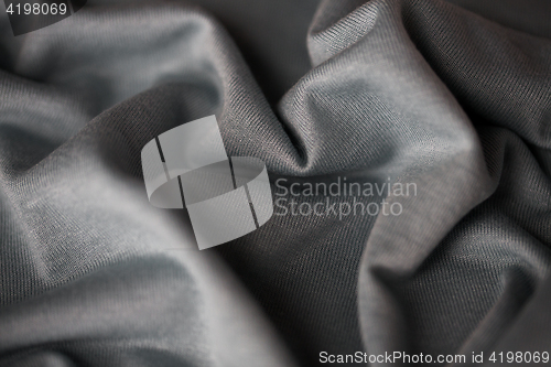 Image of close up of gray textile or fabric background