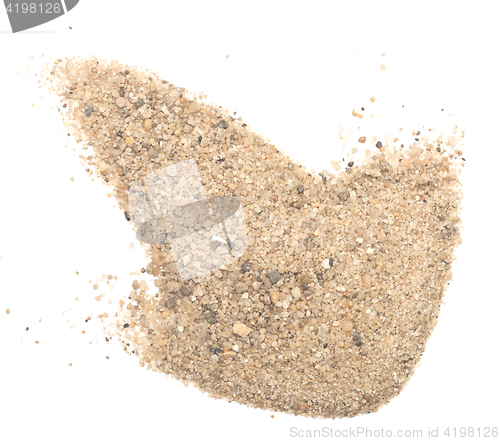 Image of sand on white
