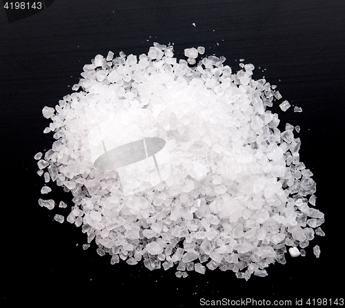 Image of salt on black