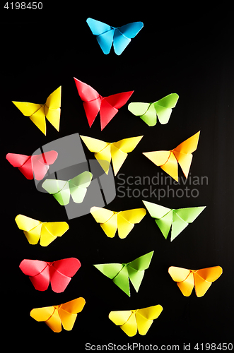 Image of origami butterflies