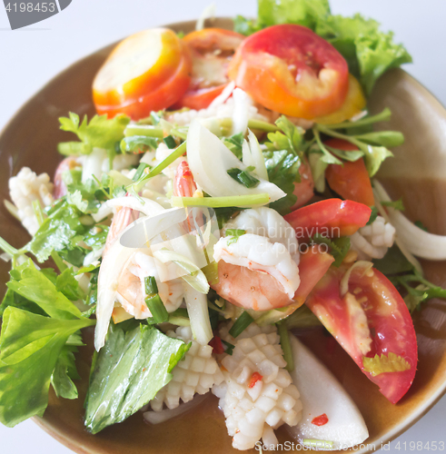 Image of noodle glass salad