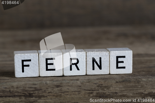 Image of German word distance, written in cubes