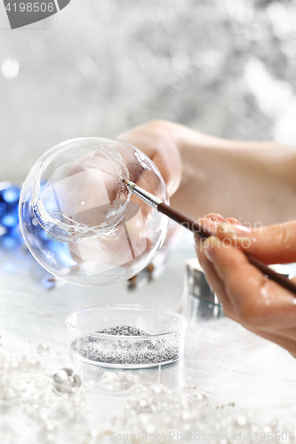 Image of Painting glass balls